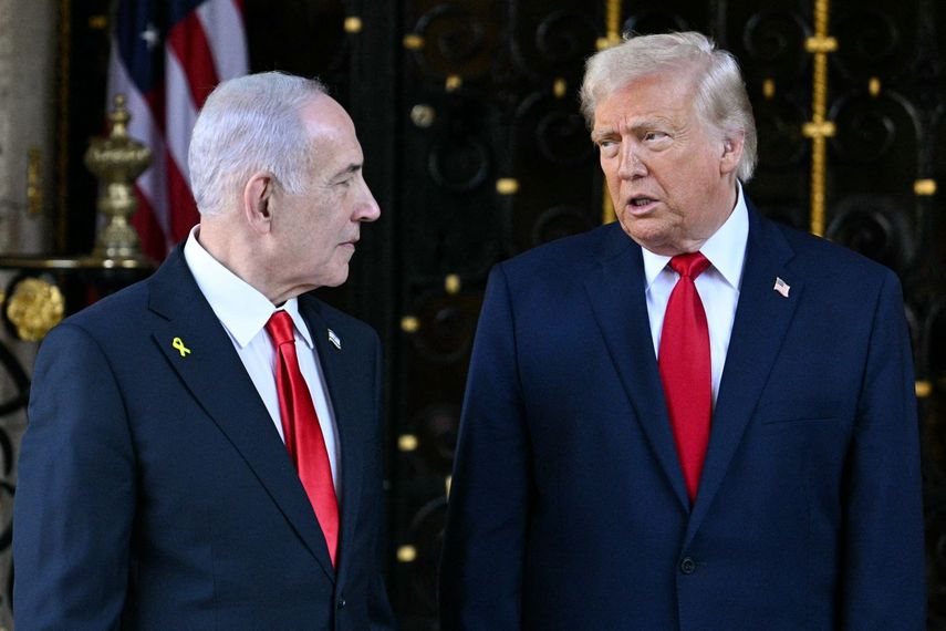 El presidente de Estados Unidos Donald J. Trump y el premier israelí Benjamín Netanyahu