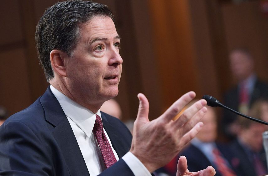 El exdirector del FBI&nbsp; James Comey testifica ante el Senado.