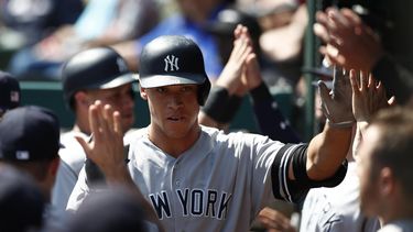 Judge ahora va tras la marca de 49 jonrones que conectó Mark McGwire como novato por Oakland en 1987.