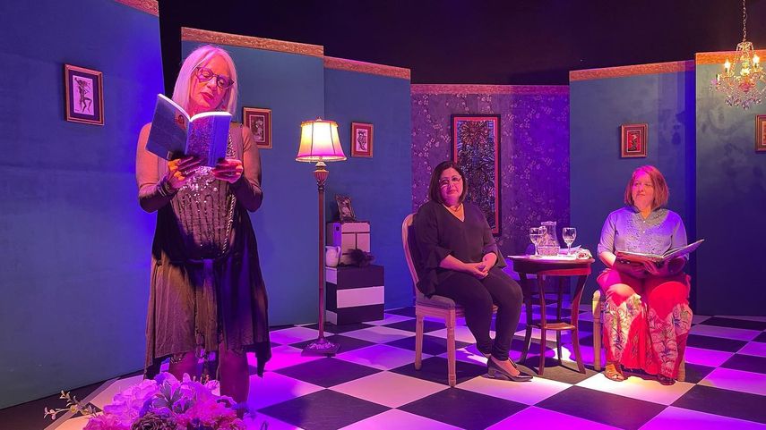 Lectura de poemas de Mireya Goñi.&nbsp;