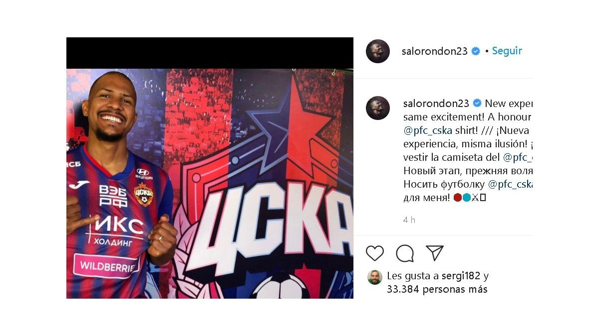 venezolano salomon rondon regresa a rusia