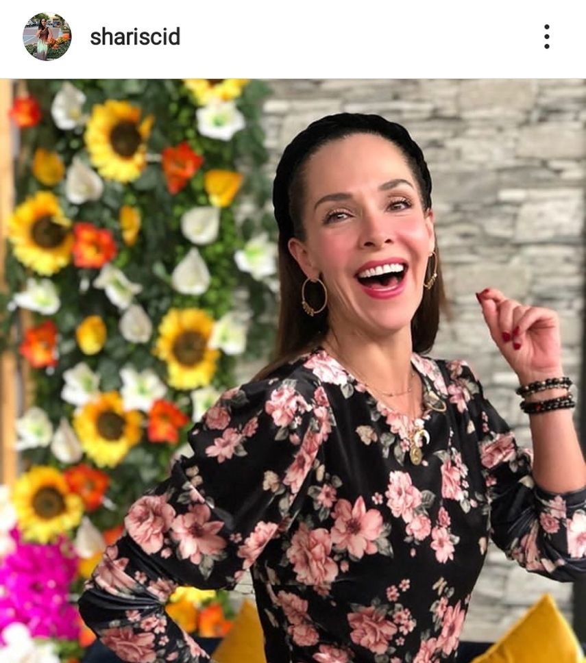 La actriz Sharis Cid, consuegra del actor mexicano Arturo Peniche. 