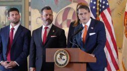 El fiscal general encargado de EEUU, Todd Blanche, durante una intervención en la Torre de la Libertad, en la ciudad de Miami, Florida. El fiscal general encargado de EEUU, Todd Blanche, durante una intervención en la Torre de la Libertad, en la ciudad de Miami, Florida.