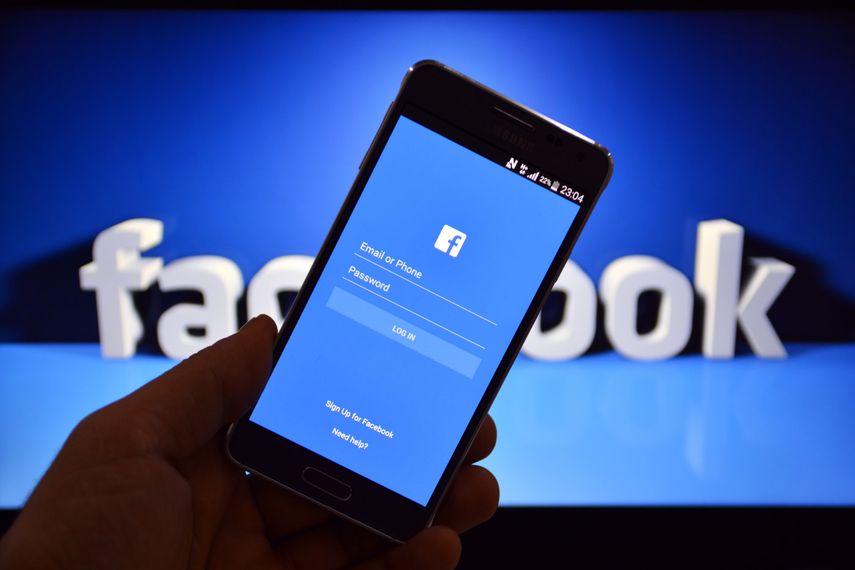 La red social Facebook.&nbsp;