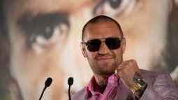 El irlandés Conor McGregor sonríe durante una presentación del Bare Knuckle Fighting Championship (BKFC) en Marbella, el 18 de julio de 2024. El irlandés Conor McGregor sonríe durante una presentación del Bare Knuckle Fighting Championship (BKFC) en Marbella, el 18 de julio de 2024.