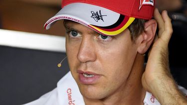 El piloto alemán de Fórmula Uno Sebastian Vettel del Scuderia Ferrari.