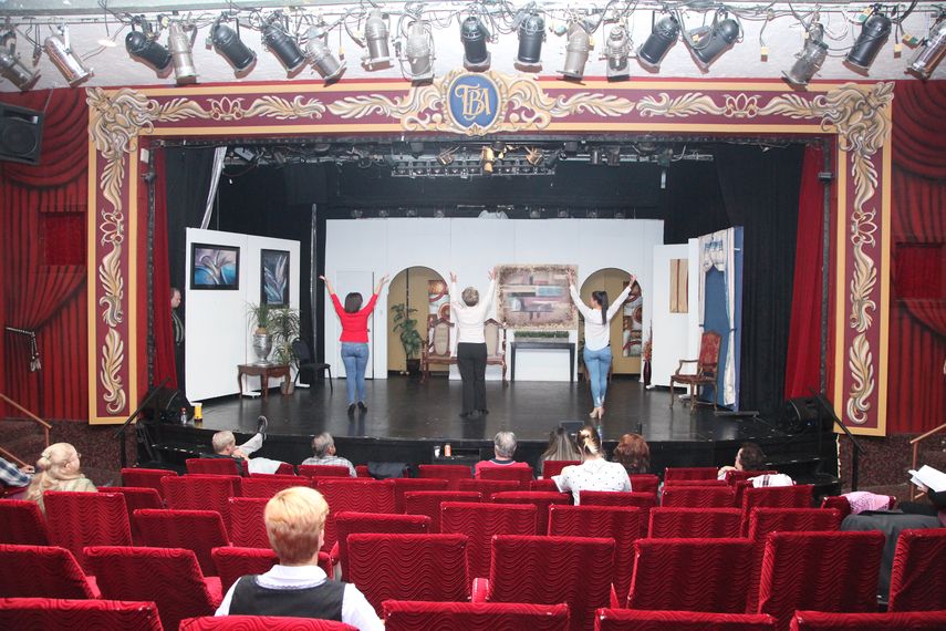Aspecto general del auditorio del hist&oacute;rico Teatro Bellas Artes, en Miami, donde el elenco de Las Leandras realiza sus ensayos.&nbsp;