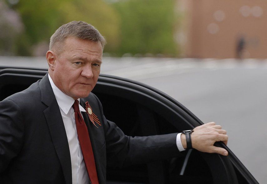 El ministro de Transporte ruso, Roman Starovoyt, llega a una reunión del presidente Vladimir Putin con el dictador venezolano, Nicolás Maduro, en el Kremlin de Moscú el 7 de mayo de 2025.&nbsp;
