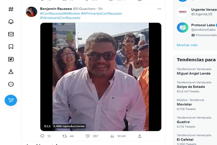 Benjamín Rausseo, precandidato presidencial en Venezuela.