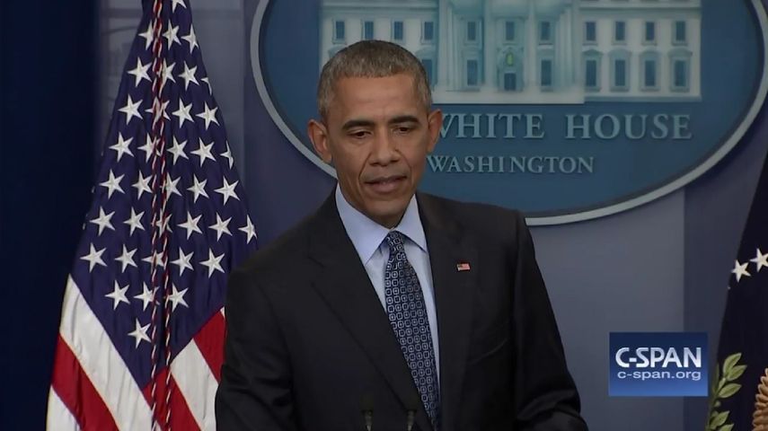 El presidente saliente en su última conferencia de prensa.