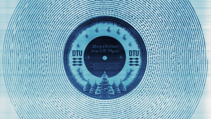 El disco navideño más pequeño del mundo.