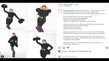 Schiaparelli presenta desfile de moda en la Semana de la Alta Costura femenina en París-