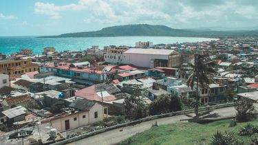 Vista parcial de la ciudad de Baracoa, al oriente de Cuba.&nbsp;