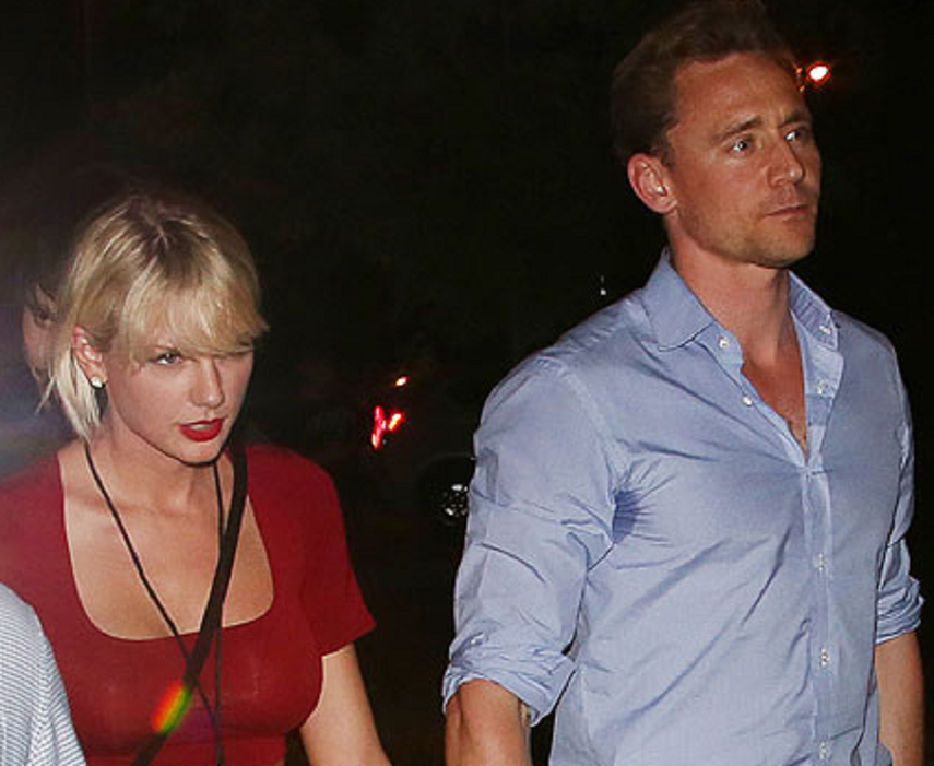 Taylor Swift y Tom Hiddleston. (PINTEREST).