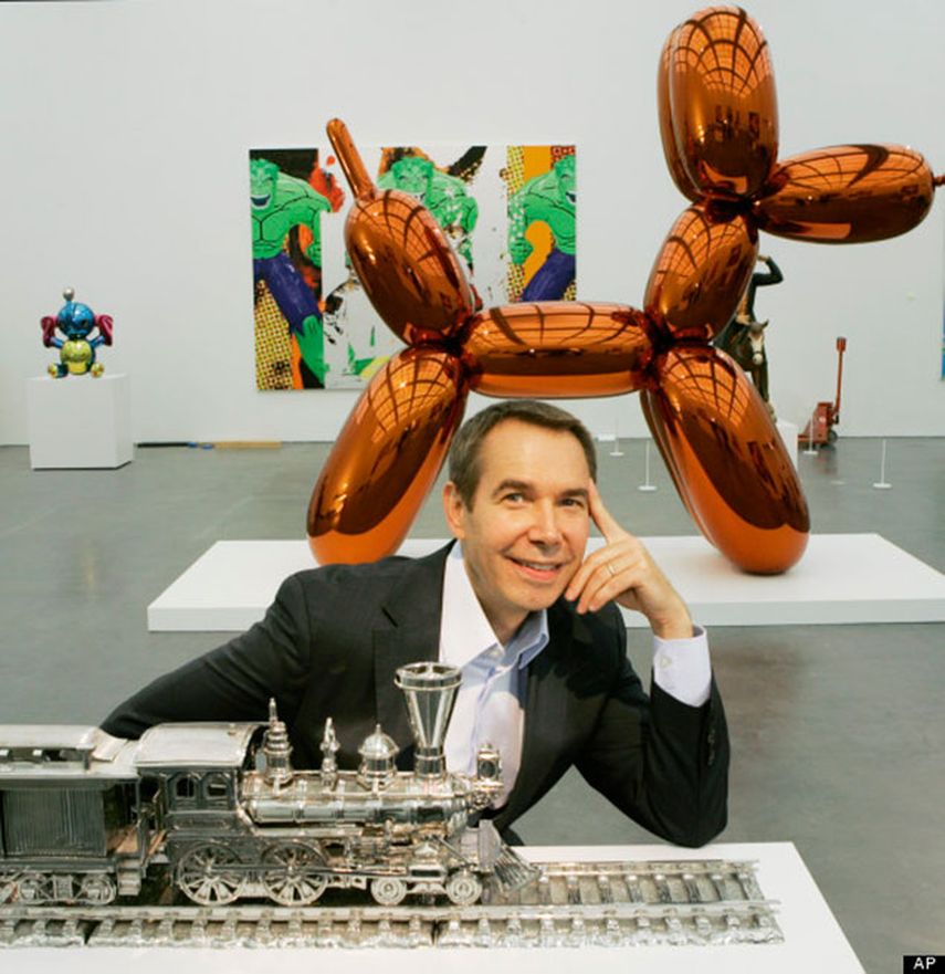 El Balloon Dog es la pieza de arte más cara vendida ($58,4 millones) hecha por un artista vivo (Jeff Koons-en la foto). (AP)