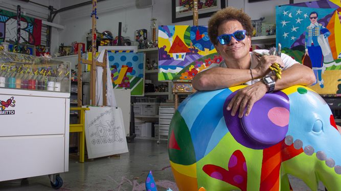 El artista brasile&ntilde;o Romero Britto.