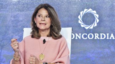 La vicepresidenta de Colombia María Lucía Ramírez.