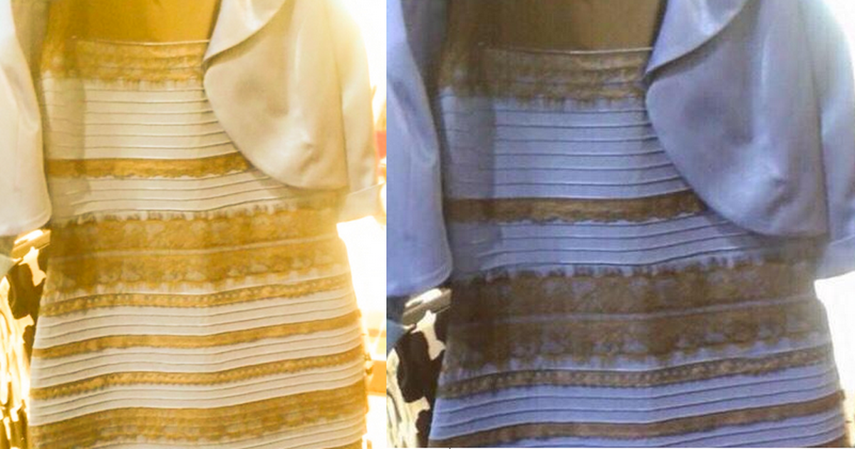 De qué colores ve el vestido?