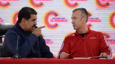 El dictador Nicolás Maduro y Tareck El Aissami.