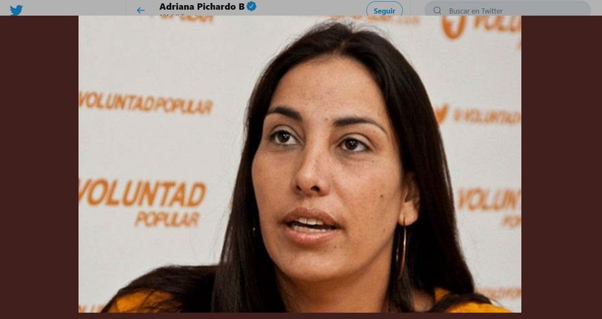 Adriana Pichardo, diputada al Parlamento de Venezuela.