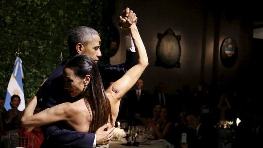 La imagen de Barack Obama bailando tango reccorrió el mundo entero (ARCHIVO/EFE) 