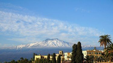 Vista general del volcan Etna, en Italia.&nbsp;