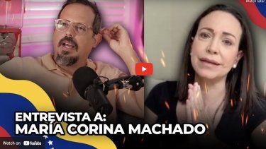 Chente Ydrach entrevista a María Corina Machado.&nbsp; &nbsp;