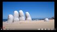 Escultura La mano de Punta del Este, en Uruguay.