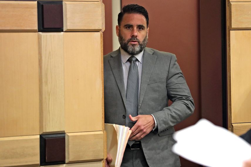 El hispanoestadounidense Pablo Ibar asiste a una audiencia ante el tribunal del condado Broward, en Fort Lauderdale, Florida (EEUU).&nbsp;