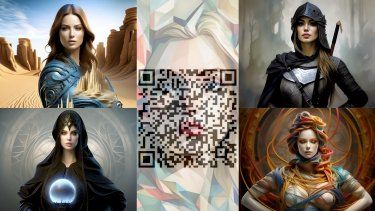 Algunas de las obras de la serie “Poesía Aumentada”, un proyecto del artista digital y programador Kevin B Casas.