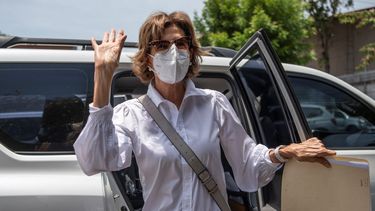 Cristiana Chamorro, hija de la expresidenta Violeta Barrios de Chamorro.&nbsp;