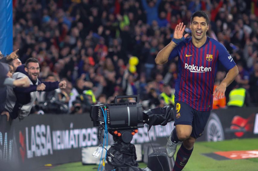 El atacante charrúa ha cargado con el cuadro catalán ante la ausencia de Lionel Messi por lesión.