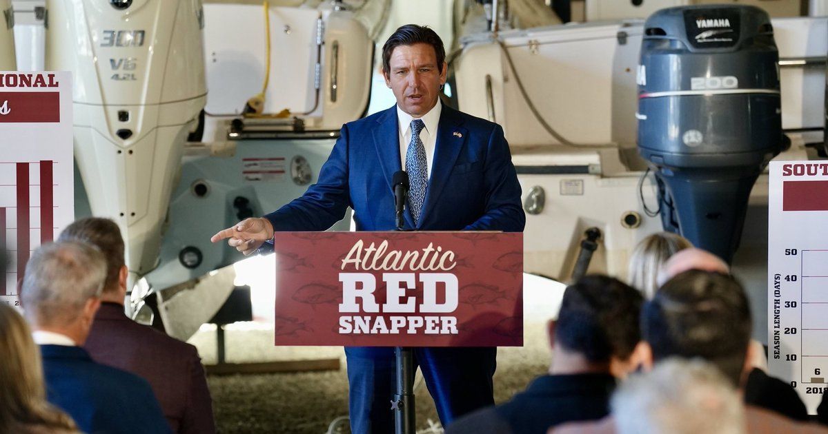 DeSantis busca asumir el control de la pesca del pargo rojo en costa atlántica de Florida y extender la temporada