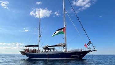 El buque Madleende la Coalición de la Flotilla de la Libertad. 