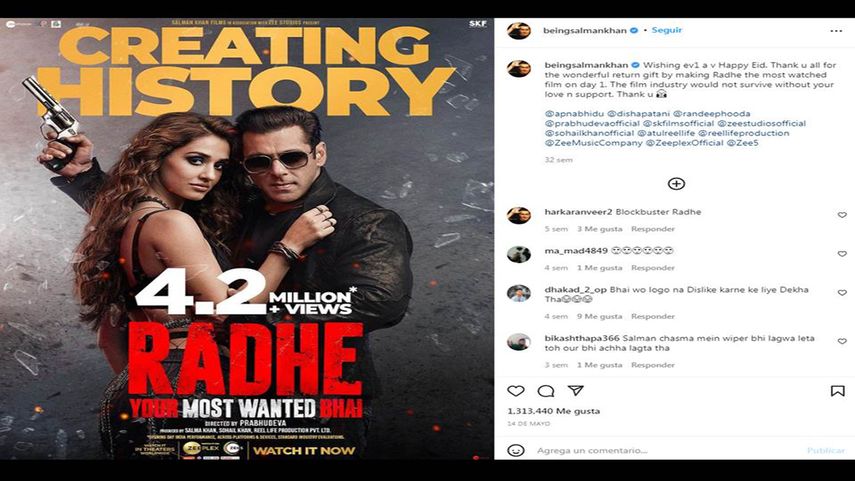 El actor de Bollywood Salman Khan.