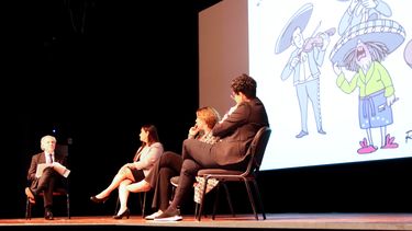 Luis Almagro, Tamara Suju, Gabriela Montero y Rayma Suprani.