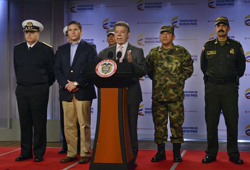 Para el presidente Juan Manuel Santos la reciente incursión de su gobierno contra el grupo guerrillero fue una acción legítima del Estado.EFE. 