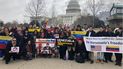 Venezolanos residentes en EEUU acuden a Washington DC.