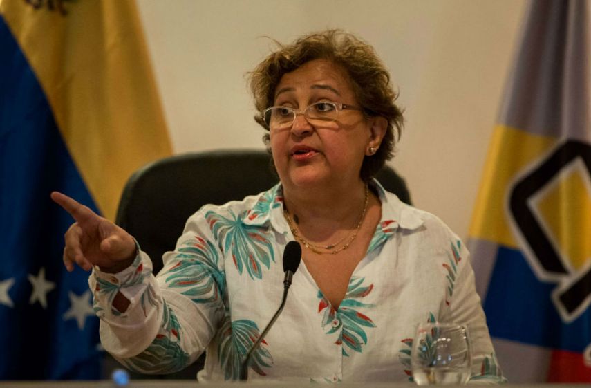 Tibisay Lucena, rectora del Consejo Nacional Electoral (CNE)
