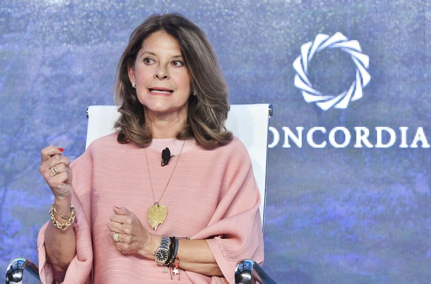 La vicepresidenta de Colombia María Lucía Ramírez.