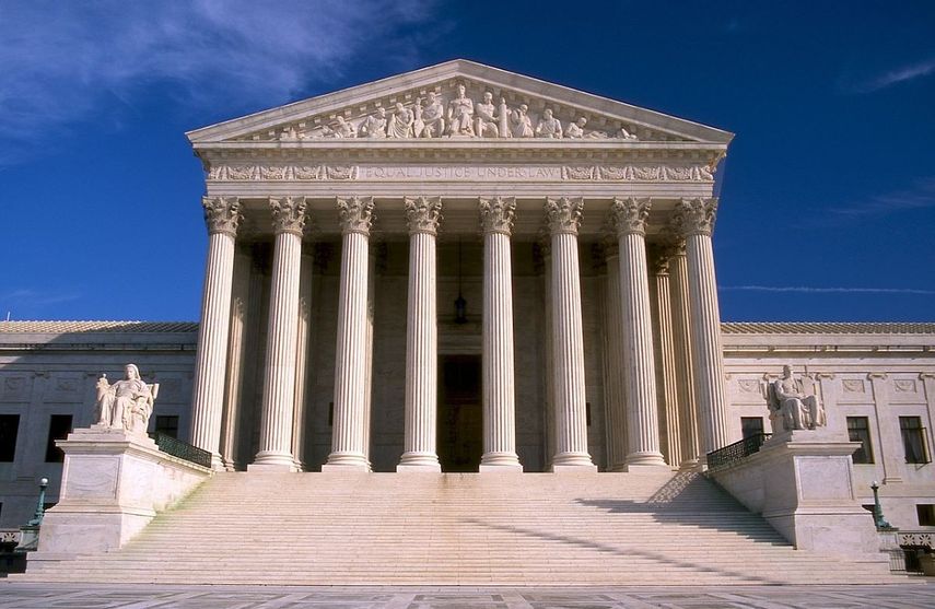 Edificio de la Corte Suprema de Justicia de Estados Unidos.