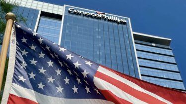 Una captura de pantalla de la página de ConocoPhillips en X muestra la fachada de uno de sus edificios.&nbsp;