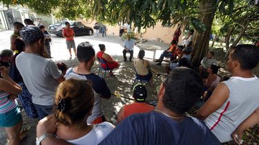 Foto de Archivo del momento cuando grupos de cubanos quedaron varados en Panamá.&nbsp;