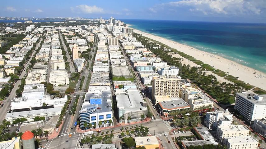 Miami Beach vista aerea