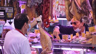 Detalle de Mercado Central de Atarazanas, en Málaga.