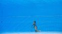 Momento en el que la nadadora estadounidense Anita Álvarez deja de reaccionar tras un desmayo durante el Mundial de Natación sincronizado en Budapest