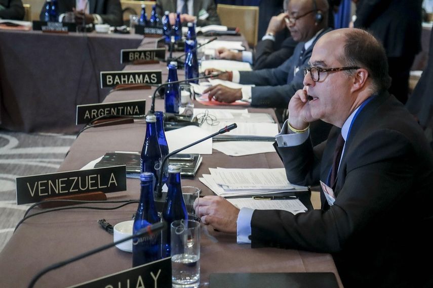 Julio Borges, comisionado de Relaciones Exteriores designado por el presidente encargado Juan Guaidó.
