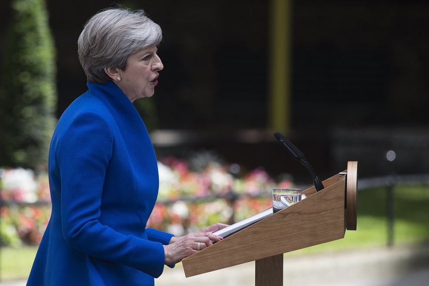 La primera ministra británica, Theresa May.
