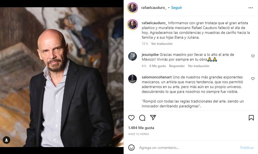 Muere El Artista Plástico Mexicano Rafael Cauduro 3181