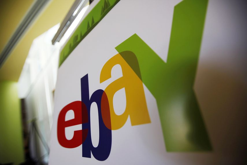 Logo del minorista por internet, eBay.